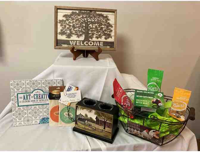 Pkg #111-CPR Class for 4, Football Trading Card, Country Morning Basket and More