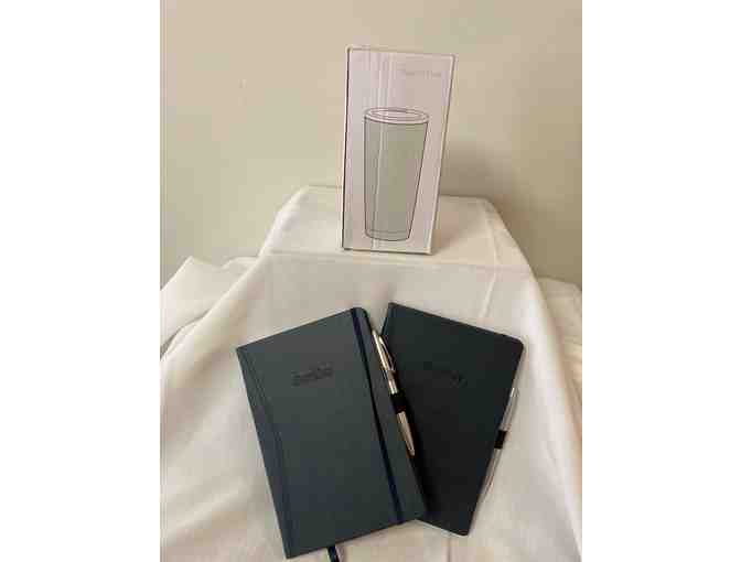 Pkg #63-OSU, Restaurant Certificate, Book and Pen, Tumbler, Coasters, Popcorn and More