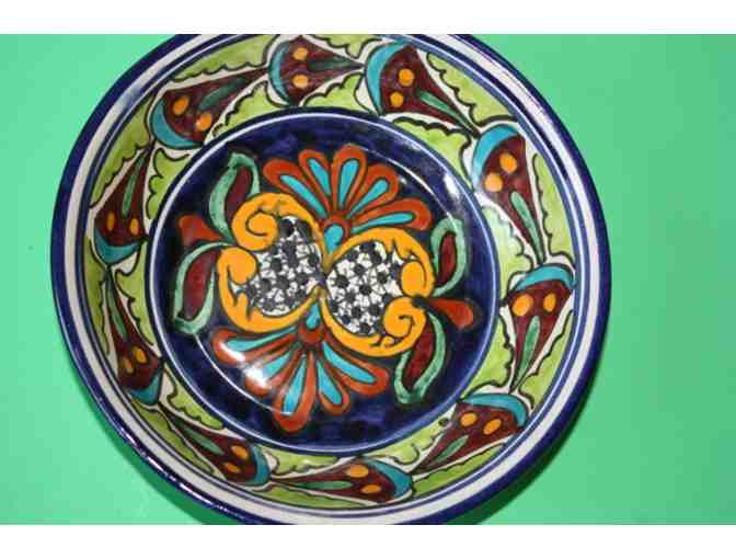 Traditional Mexican Christmas Ornament Collection in Talavera Bowl