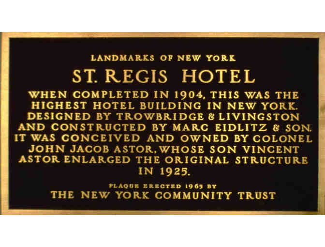 The St. Regis New York -  2 Night Stay!