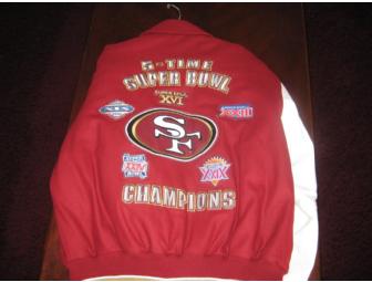 SF 49er's Leather Varsity Jacket