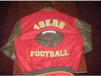 S.F. 49er's Brown Leather Varsity Jacket