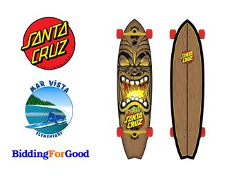 Santa Cruz Skateboards Big Wave Tiki Shark