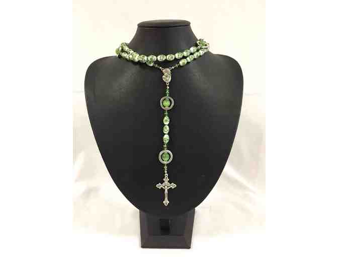 Green Flower Rosary