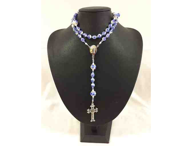 Blue Flower Rosary