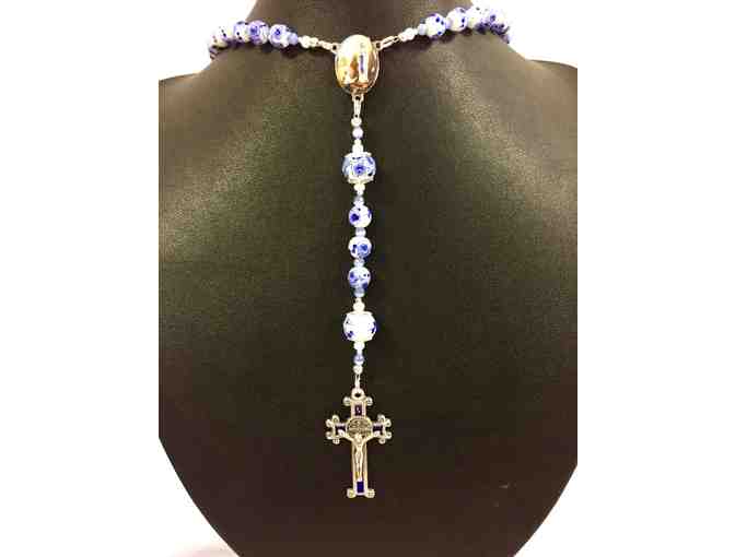 Blue Flower Rosary
