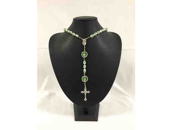 Green Flower Rosary