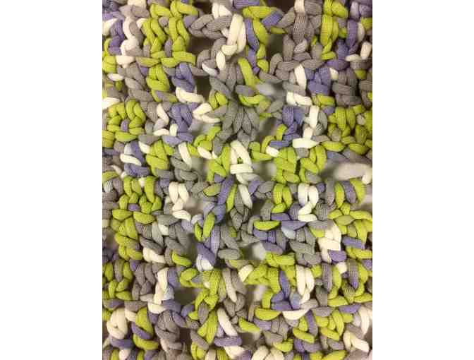 Jersey Material Crocheted Blanket