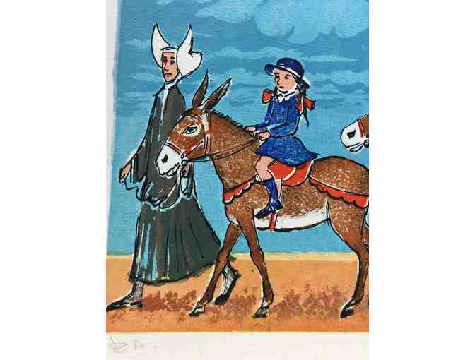 Original Lithograph signed by French artist Jean Lareuse