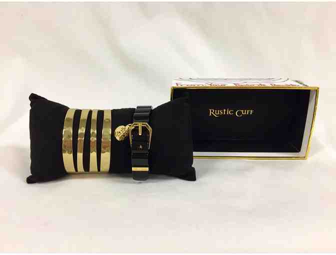 Black and Gold Rustic Cuff Combo
