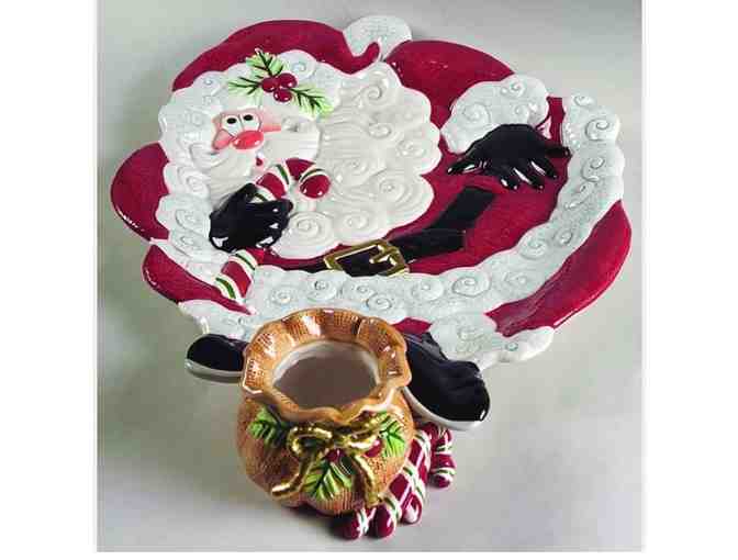Fitz and Floyd Yuletide Holiday Chip and Dip Set