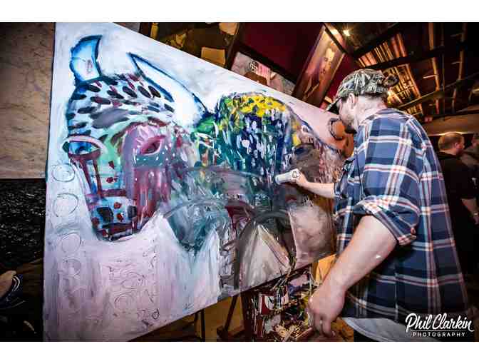 Buffalo Painting by Chris Mantle