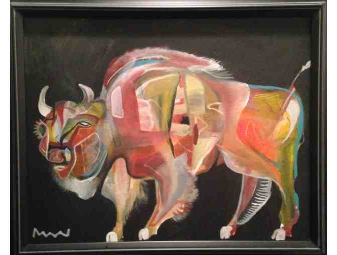 Buffalo Painting by Chris Mantle
