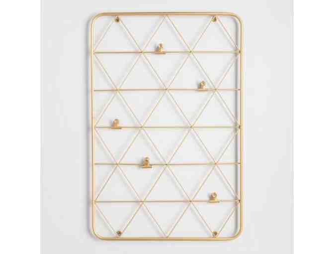 Gold Wire Photo Clip Wall Frame