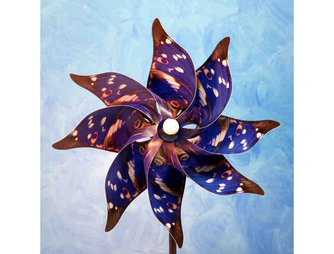 Purple Emperor Butterfly Pinwheel By Artist Jerolyn Crute