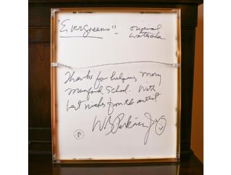 Original Signed Watercolor 'Evergreens'