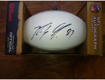 New England Patriots - Football Autographed by Rob Gronkowski #87
