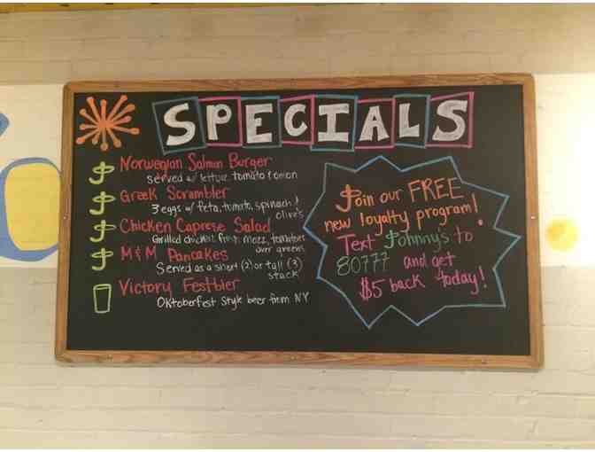 Johnny's Luncheonette $25 Gift Certificate