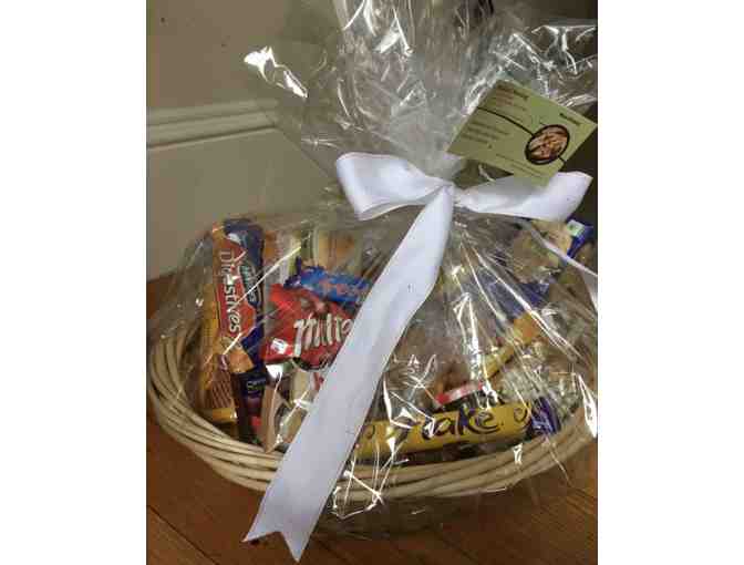 Gift Basket Filled with International Delicacies from Walnut Market in Newton Highlands!