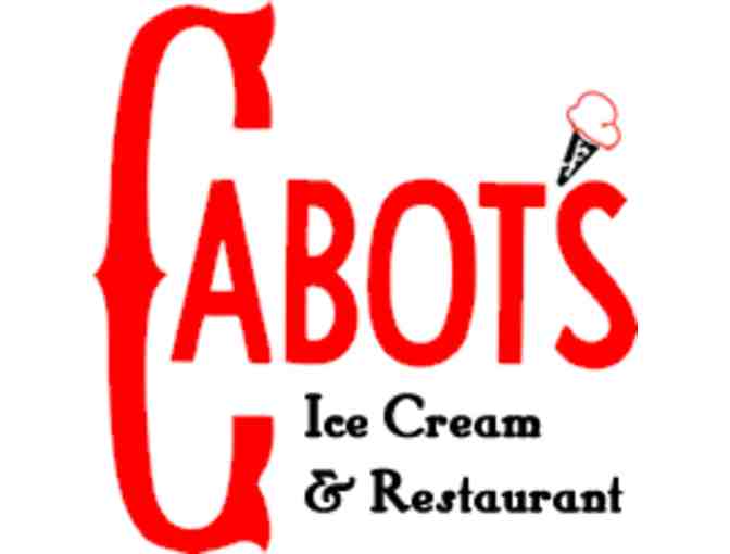 Cabot's Ice Cream & Restaurant - $25 Gift Certificate
