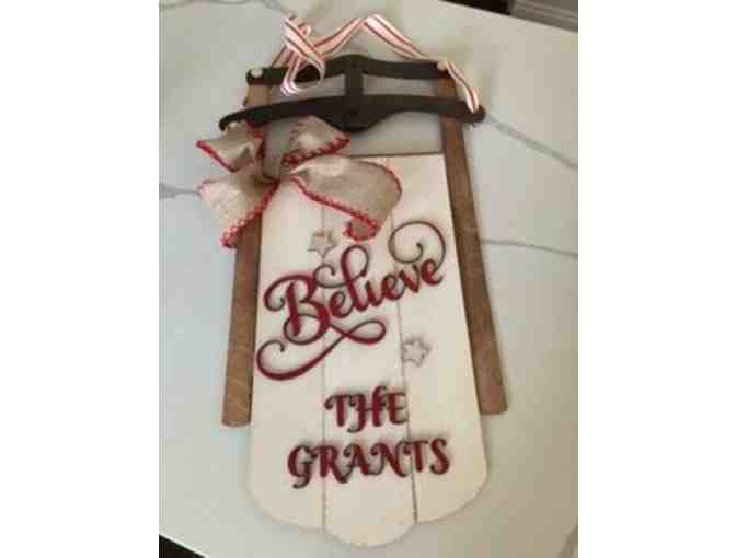 Hand-Painted Decorative Sleigh to be Personalized
