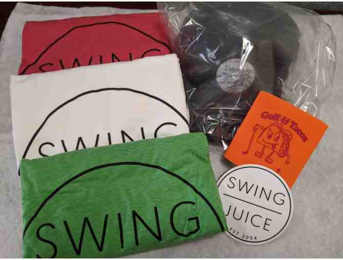 Swing Juice Prize Pack - Three Tees, One Hat, One Koozie, and One Sticker