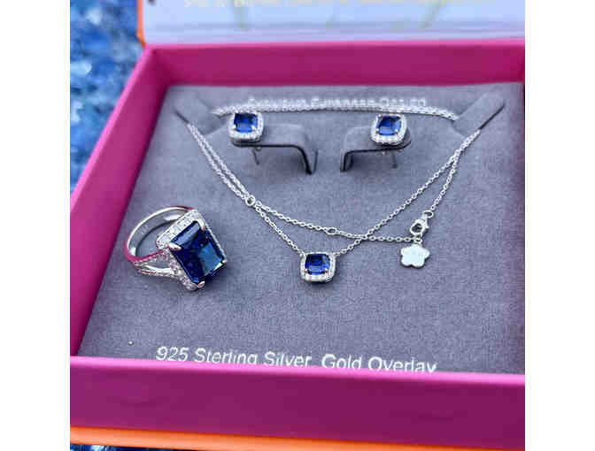 Modern Sapphire Jewelry Set of 3 - Photo 1