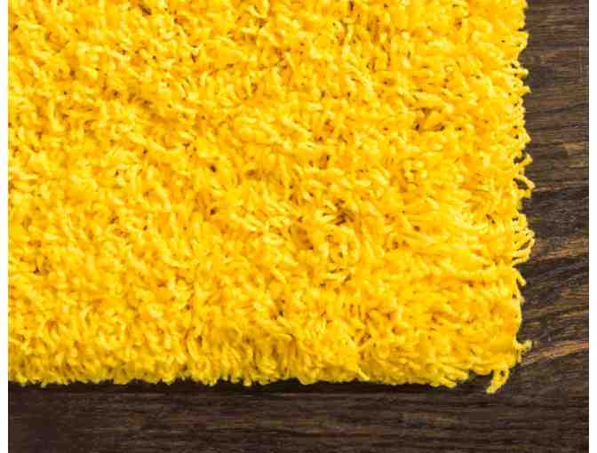 Unique Loom Tuscan Sun Yellow Shag Rug 5' X 8'