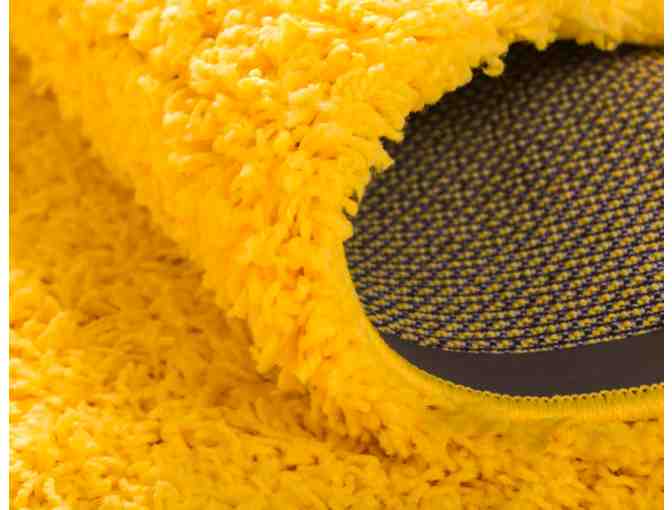 Unique Loom Tuscan Sun Yellow Shag Rug 5' X 8'