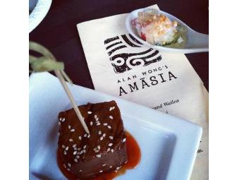 $200 to Alan Wong's AMASIA at the Grand Wailea