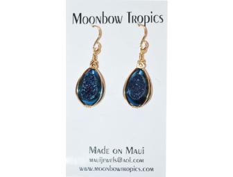 Blue DRUSY CRYSTAL Earrings