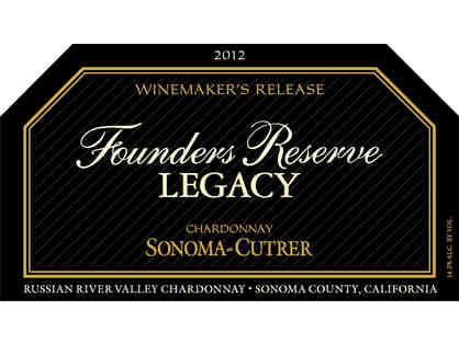 (1) One Bottle - Sonoma-Cutrer 2012 Founders Reserve LEGACY Chardonnay