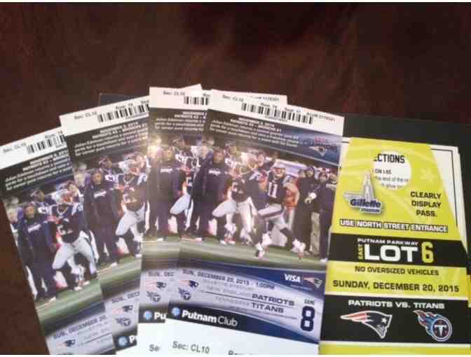 4 Club Seats to Patriots v. Tennessee Titans AND a signed Gronkowski football!
