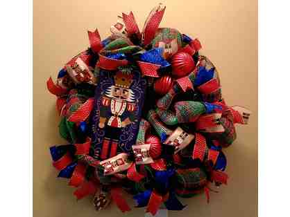 Christmas Wreath with Nutcracker Theme