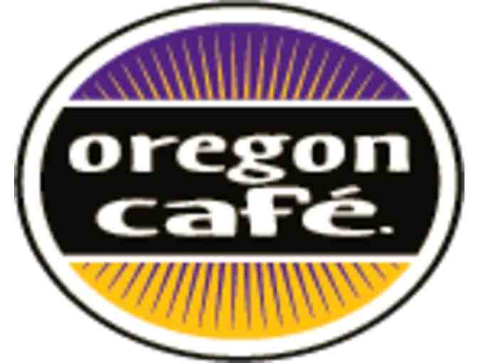 Four (4) Oregon Cafe 16.9oz concentrates and One (1) Oregon Cafe button