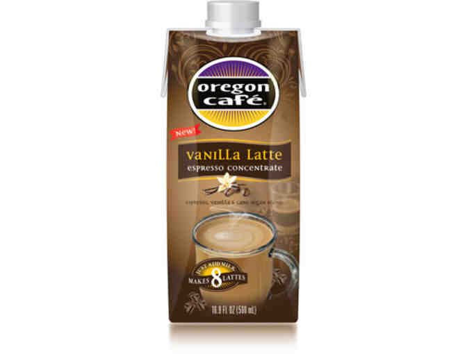 Four (4) Oregon Cafe 16.9oz concentrates and One (1) Oregon Cafe button