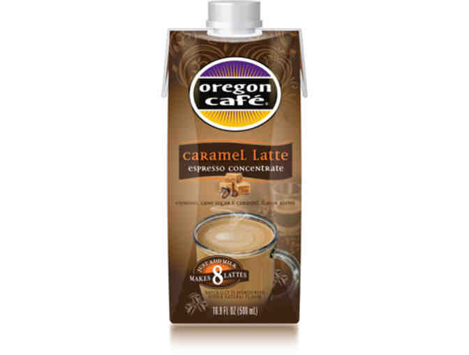 Four (4) Oregon Cafe 16.9oz concentrates and One (1) Oregon Cafe button