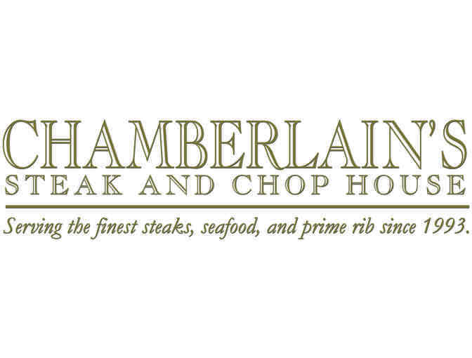 $25.00 Gift Certificate to Chamberlain's Restaurants in Dallas, Texas