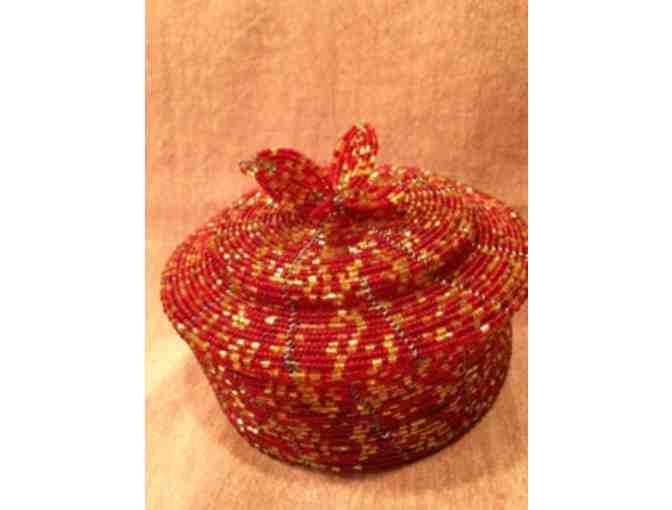 Unique Hand Beaded Containers from Kenya