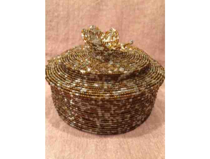 Unique Hand Beaded Containers from Kenya