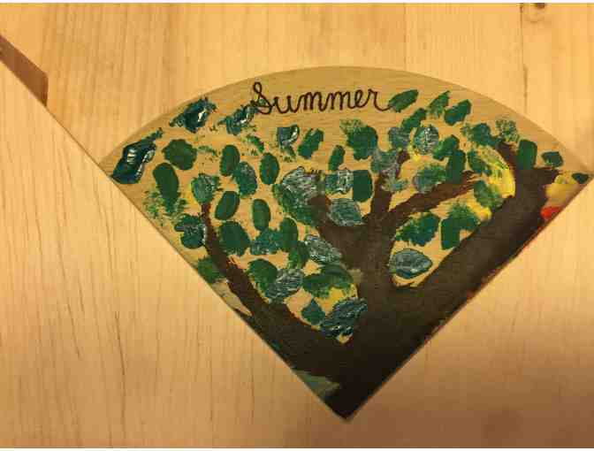 Wooden Perpetual Calendar Handmade by Ms. Jordan's 3d grade class