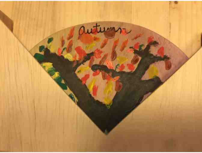 Wooden Perpetual Calendar Handmade by Ms. Jordan's 3d grade class