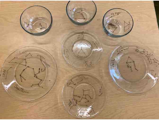 3 Sets of 'Star Gazing' Dishes Created by Ms. Derby's Class