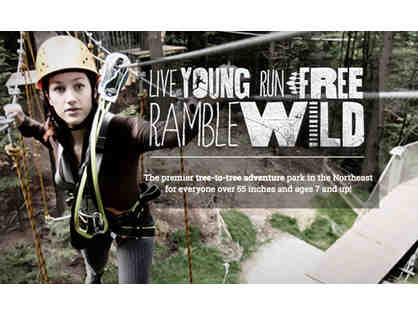 Ramblewild Aerial Adventure Park - One set of 2 Tickets
