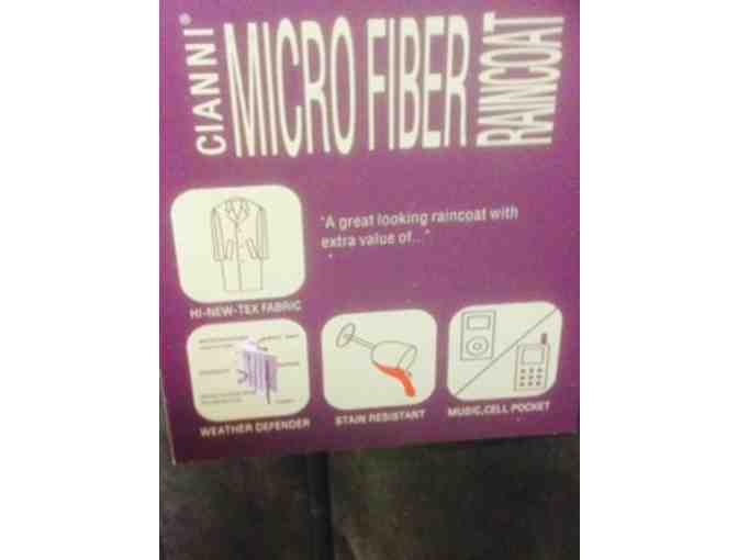 Men's Olive/Grey Cianni Cellini 3/4 Raincoat - Size 40R