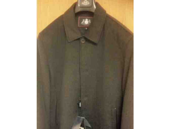 Men's  BrownDesigner 'Martello'  Overcoat - Size Medium