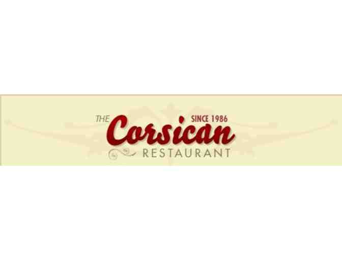 The Corsican Restaurant $20 Gift Certificate
