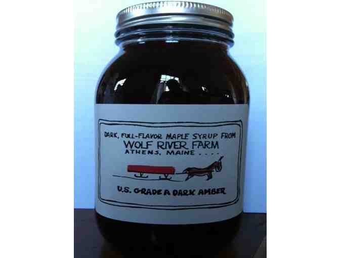 1 Quart Dark Amber Maine Maple Syrup