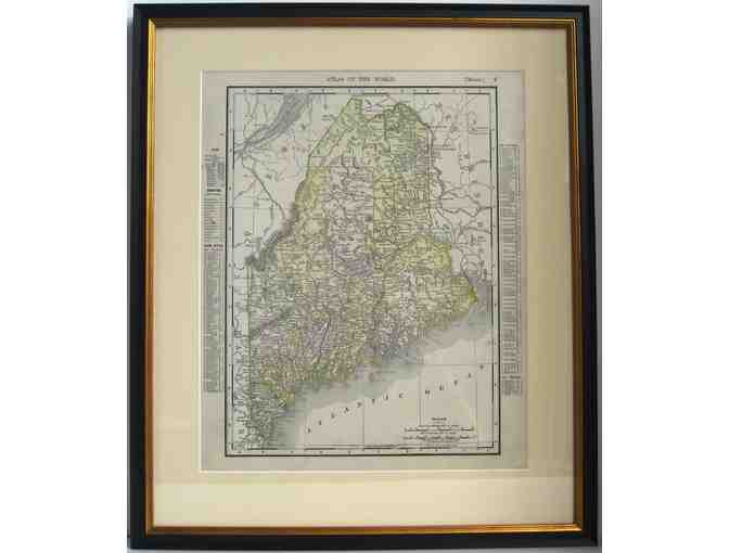 Antique Map of Maine - 1901
