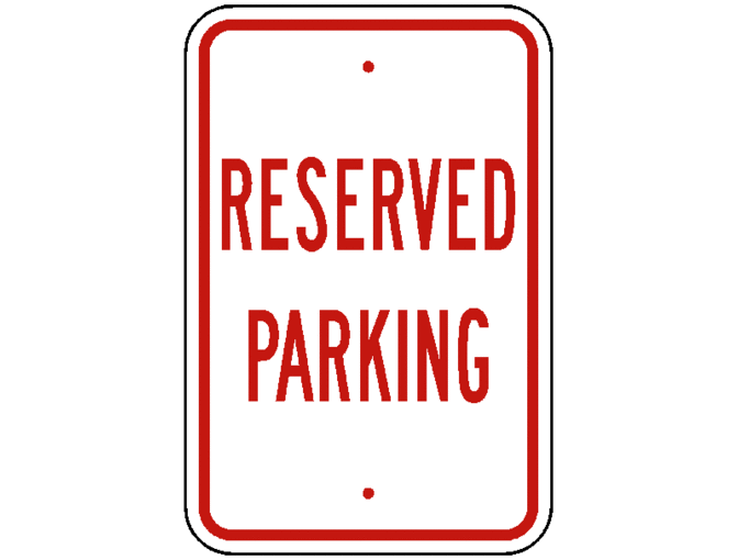 One Reserved Parking Spot for Father-Daughter Dance 2019